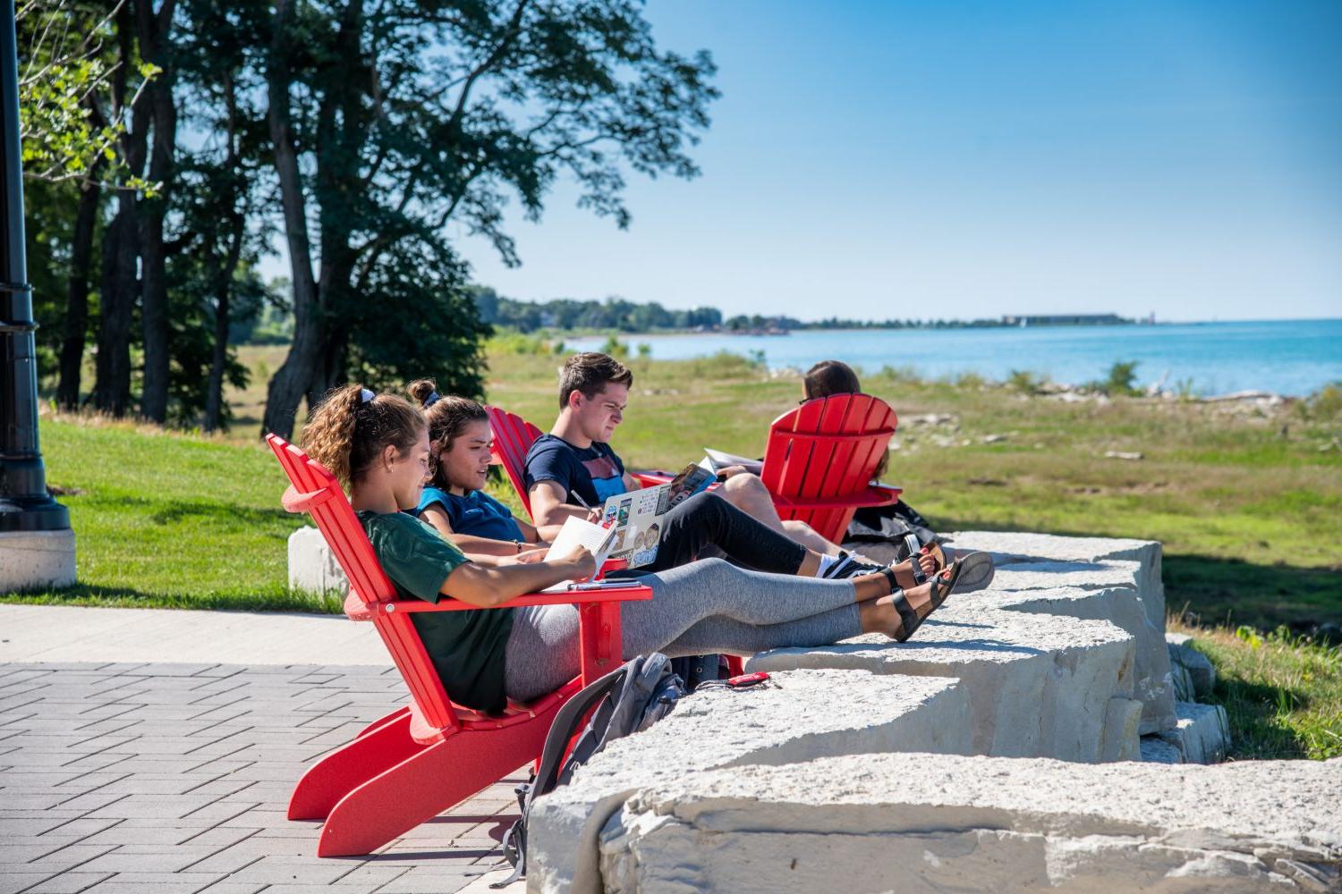 A 全球十大赌钱排行app tradition? Finding a red Adirondack chair and moving it to the best spot for studying ...